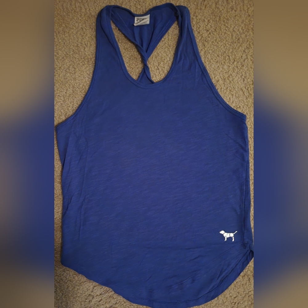 XS Victoria Secret Pink brand twist back razor back tank